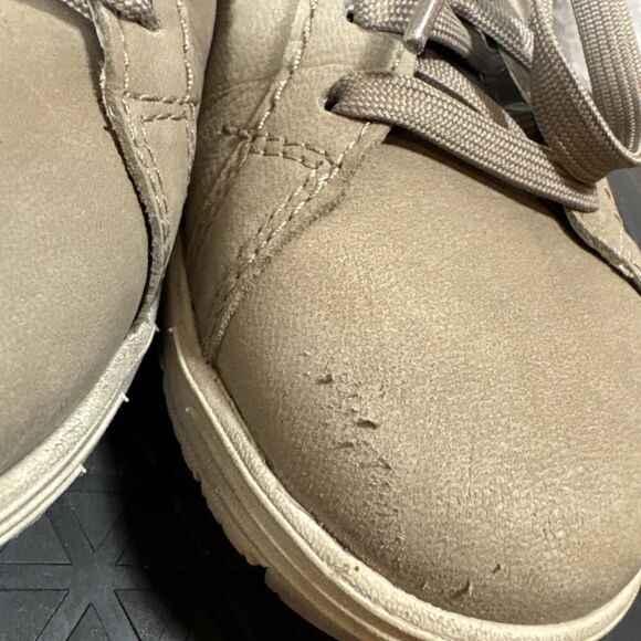 Dansko Leela Lace Up Sneakers Womens Size Eu 36 US 6 Taupe Tan Brown Nubuck - Picture 4 of 12